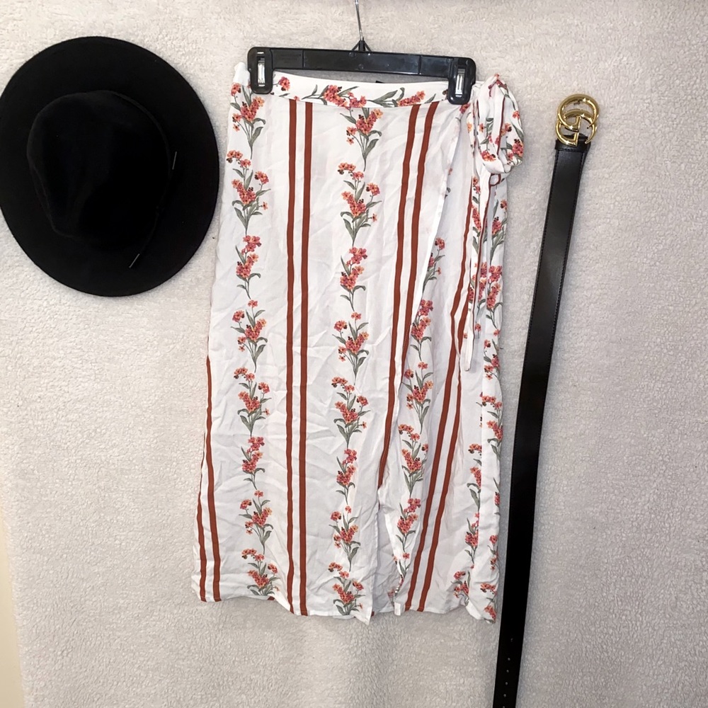 floral wrap skirt